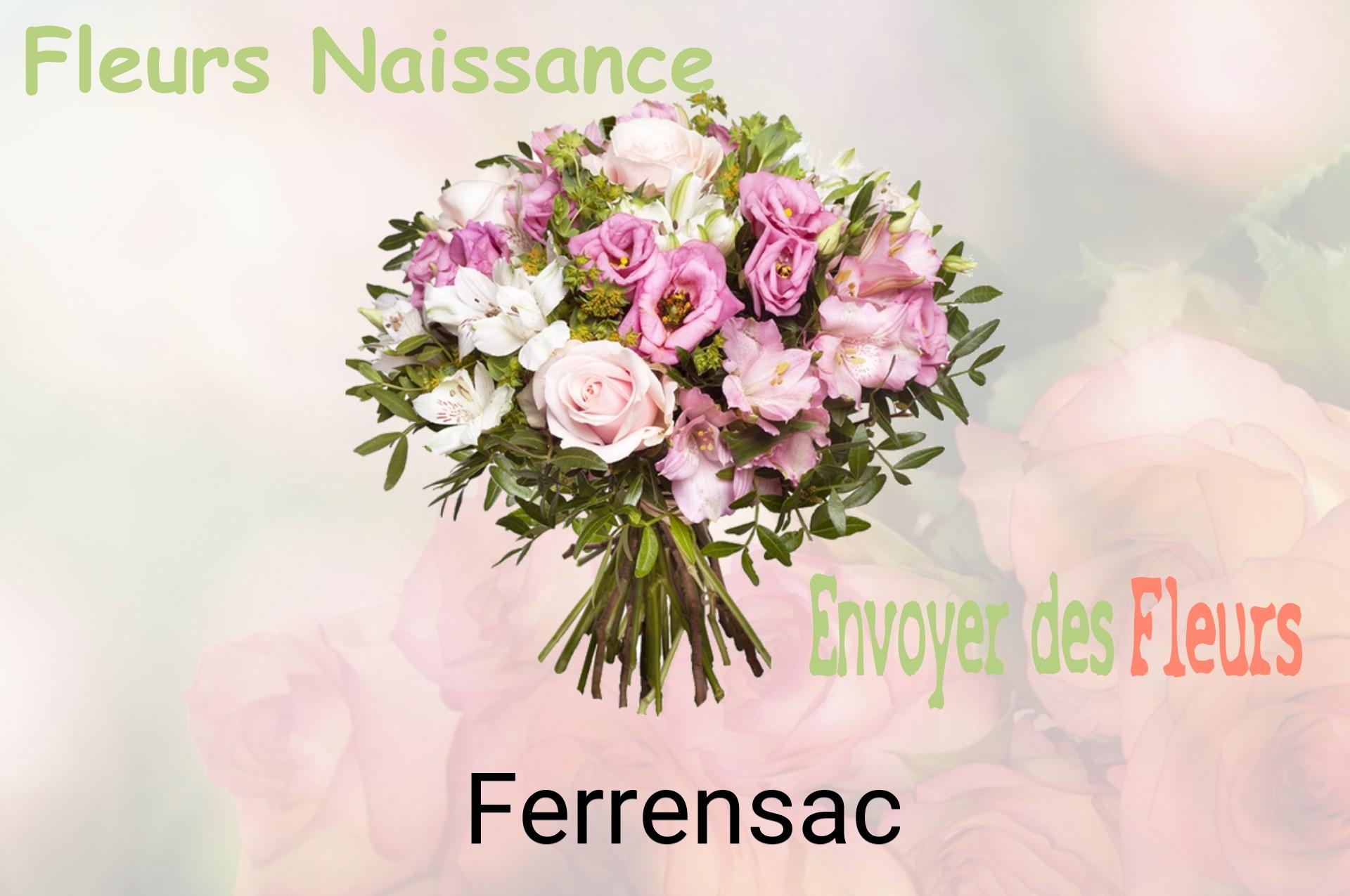 Bouquet de fleurs de naissance livré à Ferrensac